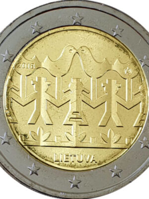 2 euro 2018 Lituania Canti e balli Lituani Danza FDC