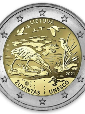 2 euro 2021 Lituania UNESCO Biosfera FDC