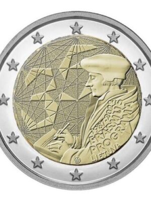 2 euro 2022 Lituania Erasmus FDC