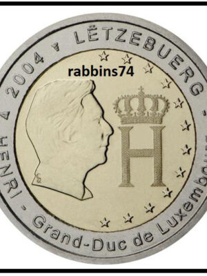 2 euro 2004 Lussemburgo Granduca Henry FDC