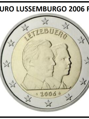 2 euro 2006 Lussemburgo Granduca Henry e Guillaume FDC