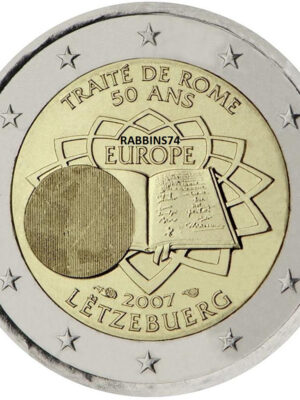 2 euro 2007 Lussemburgo Trattati di Roma FDC