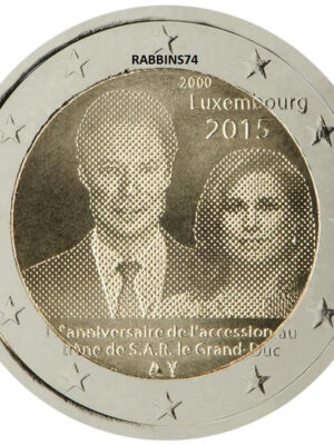 2 euro 2015 Lussemburgo Ascesa Granduca henry FDC