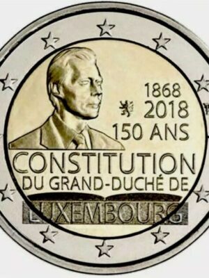 2 euro 2018 Lussemburgo 150° Costituzione FDC