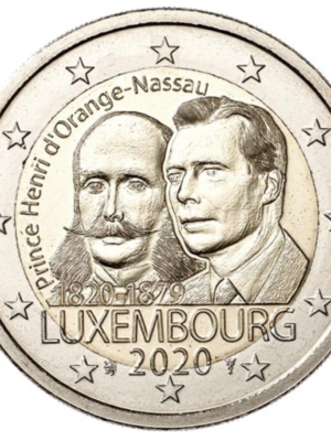 2 euro 2020 Lussemburgo Principe Henry FDC