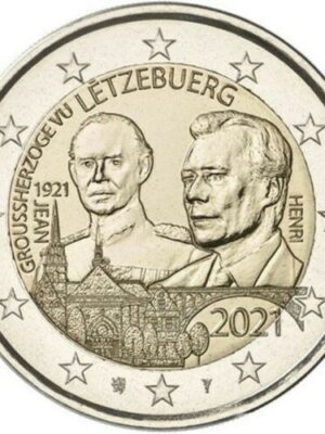 2 euro 2021 Lussemburgo JEAN NORMALE FDC