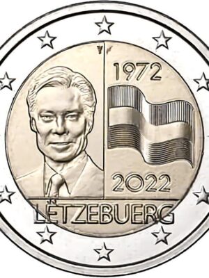 2 euro 2022 Lussemburgo Bandiera FDC
