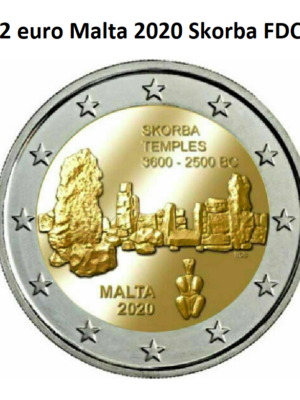 2 euro 2020 Malta Ta' Skorba FDC