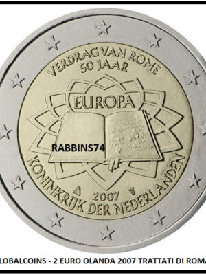 2 euro 2007 Olanda Trattati di Roma FDC