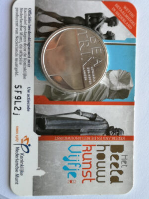 5 euro 2012 Olanda Coincard Scultura FDC