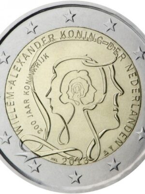 2 euro 2013 Olanda 200° Regno FDC