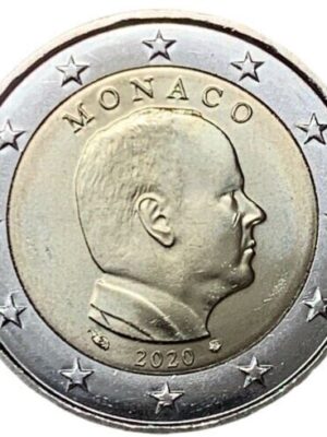 2 euro 2020 Monaco non commemorativo FDC