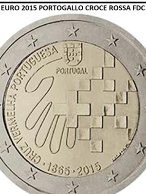 2 euro 2015 Portogallo Croce Rossa FDC