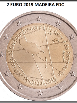 2 euro 2019 Portogallo Isola di Madeira FDC