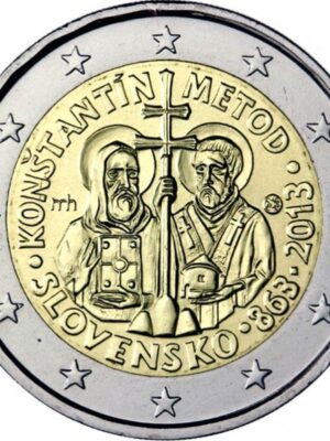 2 euro 2013 Slovacchia Missione di Costantino FDC
