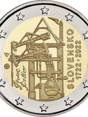2 euro 2022 Slovacchia Macchina a Vapore FDC