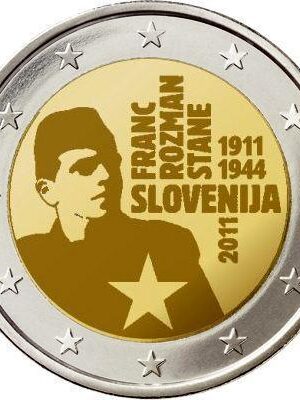 2 euro 2011 Slovenia Franc Rozman FDC