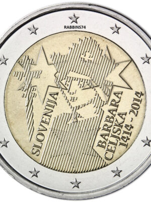 2 euro 2014 Slovenia Barbara Celiska FDC