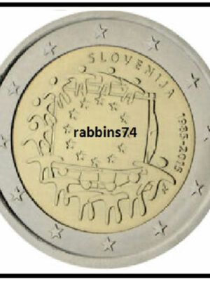 2 euro 2015 Slovenia Bandiera europea FDC