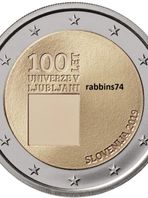 2 euro 2019 Slovenia Università di Lubiana FDC