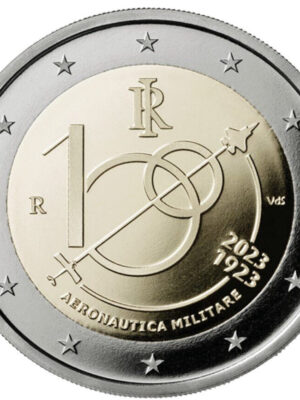 2 euro 2023 Italia 100° Aeronautica Militare FDC