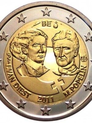 2 euro 2011 Belgio Giornata internazionale della donna FDC