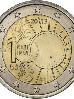 2 euro 2013 Belgio Istituto meteorologico FDC
