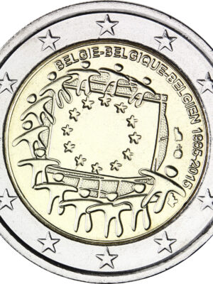 2 euro 2015 Belgio 30° Bandiera europea FDC