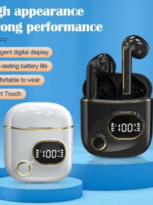 AURICOLARI X25 INTELLIGENT DIGITAL DISPLAY SCREEN COLORE BIANCO