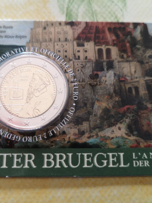 2 euro 2019 Belgio Coincard Pieter Buegel FDC v. olandese