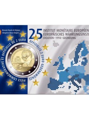 2 euro 2019 Belgio Coincard Istituto Monetario FDC v. francese