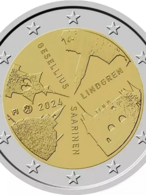 2 EURO 2024 FINLANDIA ARCHITETTURA FINLANDESE FDC UNC