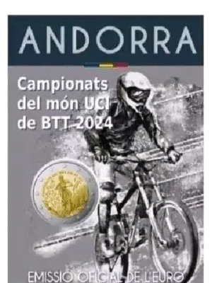 ANDORRA 2 EURO 2024 MOUNTAINBIKE FDC IN FOLDER