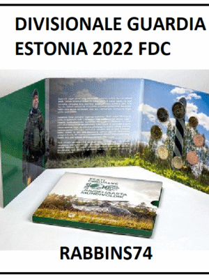 ESTONIA DIVISIONALE 2022 COMMEMORATIVA 100 GUARDIA DI FRONTIERA UNC FDC