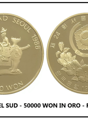 COREA DEL SUD, 1 MONETA IN ORO DA 50000 WON OLIMPIADI 1988 PROOF