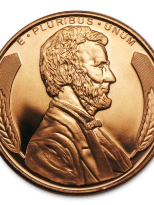 RAME 1 ONCIA LINCON WHEAT PENNY - 1 oncia di rame fine 999 FDC