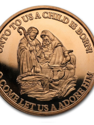RAME 1 ONCIA NATALE A CHILD IS BORN - 1 ONCIA DI RAME FINE 999 FDC