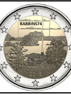 2 euro 2018 Finlandia Sauna cultura FDC