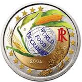 2 EURO COLORATA ITALIA 2004 FAO FDC