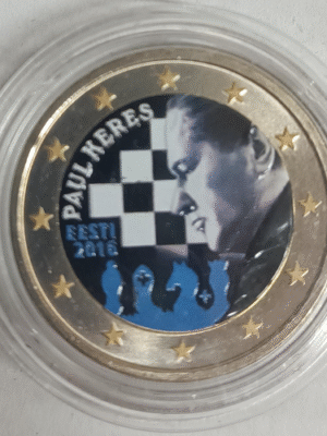 2 EURO COLORATA ESTONIA 2016 PAUL KERES FDC