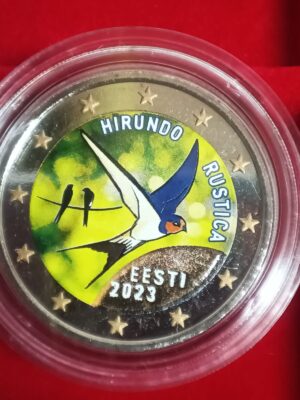 2 EURO COLORATA ESTONIA 2023 RONDINE FDC