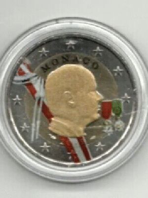 2 EURO COLORATA MONACO PRINCIPE ALBERTO 2009 FDC