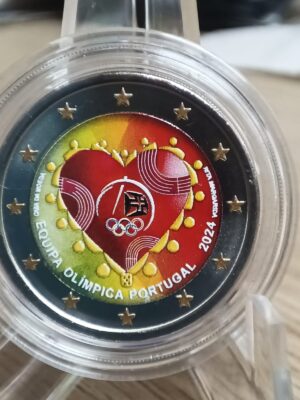 2 EURO COLORATA PORTOGALLO 2024 SQUADRA OLIMPICA FDC