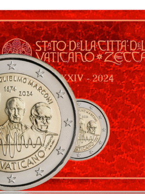 PREVENDITA 2 EURO 2024 GUGLIELMO MARCONI FDC IN FOLDER ORIGINALE