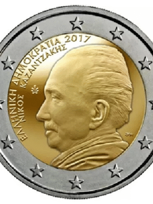 2 euro Grecia 2017 Nikos Kazantakis FDC